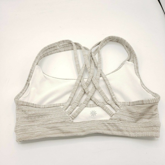 Athleta Fully Focused Sports Bra Quail - Picture 2 of 8